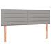 Giroletto a Molle con Materasso Grigio Chiaro 140x200cm Tessuto - Foto miniatura 6