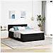 Pouf Letto con Materasso e LED Nero 140x190 cm - Foto miniatura 4