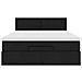 Pouf Letto con Materasso e LED Nero 140x190 cm - Foto miniatura 8