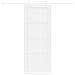 Porta Scorrevole  con Set di Ferramenta Bianca 78x202 cm Legno Massello di Pino, Porta Interna  'ORKDAL'Bianca 78x202x4 cm Legno Massello di Pino - Foto miniatura 4