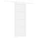 Porta Scorrevole  con Set di Ferramenta Bianca 78x202 cm Legno Massello di Pino, Porta Interna  'ORKDAL'Bianca 78x202x4 cm Legno Massello di Pino - Foto miniatura 6