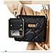 Custodia Protettiva In Pc E Pelle Compatibile Con Samsung Galaxy Z Flip3 Con Supporto Black - Foto miniatura 2