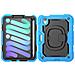 Custodia Per Ipad Mini 6 8,3” Con Supporto E Alloggiamento Per Stilo Blu - Foto miniatura 1