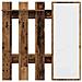 Appendiabiti a muro con specchio Legno Antico 100 x 10 x 100 cm - Foto miniatura 5