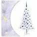 Albero di Natale artificiale Bianco 150 cm PVC e Acciaio - Foto miniatura 1