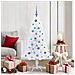 Albero di Natale artificiale Bianco 150 cm PVC e Acciaio - Foto miniatura 2