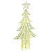 Albero di Natale con 240 LED Bianco caldo 180 cm PET - Foto miniatura 1
