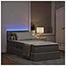 Letto con contenitore e LED con led Talpa 90 x 200 cm Tessuto - Foto miniatura 5