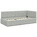 Struttura Letto Angolare con Materasso 2 pcs Grigio chiaro - Foto miniatura 5