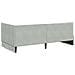 Struttura Letto Angolare con Materasso 2 pcs Grigio chiaro - Foto miniatura 9