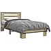 Struttura letto con testata Rovere Sonoma 80 x 200 cm - Foto miniatura 1
