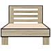 Struttura letto con testata Rovere Sonoma 80 x 200 cm - Foto miniatura 4