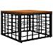 Set di divani da esterno 6 pcs Nero e Grigio scuro Poliestere - Foto miniatura 5
