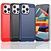 Custodia In Carbonio Flessibile Per Iphone 15 Pro - Blu - Foto miniatura 2