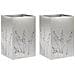 Vaso da giardino 2 pz Argento 50 x 50 x 75 cm Acciaio Inox - Foto miniatura 1