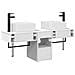 Set di Armadi da Bagno 3 pz Bianco 53 x 35 x 39 cm - Foto miniatura 8