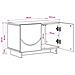 Supporto TV 60 x 34.5 x 40 cm Bianco Lucido - Foto miniatura 9