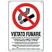 Cartello in alluminio - vietato fumare con legge - P0024720ALB0300X0200 - Foto miniatura 1