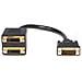 Cavo splitter video digitiale DVI-D a 2 DVI-D da 30 cm - M / F - Foto miniatura 1