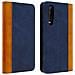 Custodia Huawei P30 Portacarte Funzione Supporto Blu - Foto miniatura 1
