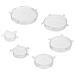 Set 6 Coperchi Trasparenti In Silicone Per Alimenti Trasparente - Foto miniatura 2