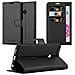 Custodia Compatibile Con Huawei P Smart 2018 / Enjoy 7s In Nero Carbone - Coperchio Protettiva Con Chiusura Magnetica, Funzione Stand E Tasca Per Le Carte - Foto miniatura 1