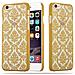 Cadorabo Custodia Compatibile Con Apple Iphone 6 / Iphone 6s In Oro - Hard Case Coperchio Protettivo Con Disegno Floreale Paisley Henné Contro I Graffi E Gli Urti - Foto miniatura 1