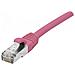 854382 Cavo Di Rete 10 M Cat6a S / ftp [ s-stp] Rosa (patch Cord Rj45 Cat. 6a S / ftp Lszh Snagless Pink- 10 M Full Copper)  - Foto miniatura 1