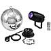 Mirror Ball 20cm With Motor + Led Pst-5 Qcl Spot Bk - Foto miniatura 1