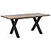 Tavolo Da Pranzo Estendibile 140/180 X 90 Cm Legno Chiaro E Nero Bronson - Foto miniatura 1