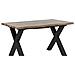 Tavolo Da Pranzo Estendibile 140/180 X 90 Cm Legno Chiaro E Nero Bronson - Foto miniatura 9