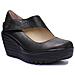 Yasi682 Cuneo Scarpe Di Cuoio Nero Per Le Donne - Foto miniatura 1