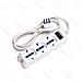 Multipresa Ciabatta Elettrica Schuko 3 Posti Con Interruttore Generale Cavo Da 5 Metri Spina 16a 250v-2500w Protezione Bambini - Foto miniatura 2