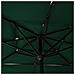 Ombrellone a 3 Livelli con Palo in Alluminio Verde 2,5x2,5 m - Foto miniatura 3