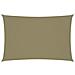 Parasole a Vela Oxford Rettangolare 2x5 m Beige - Foto miniatura 1