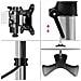 Dm754 Supporto Per 4 Monitor - Base In Acciaio Per Schermi Fino A 24"" - Altezza Regolabile - Guida In Alluminio Per Schermi Fino A 8 Kg - Inclinazione + / -15° - Rotazione Schermi 360° - Foto miniatura 5