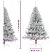 Albero di Natale a Metà con Supporto Argento 120 cm PET - Foto miniatura 6