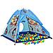 Tenda Da Gioco Per Bambini Blu Con 250 Palline 120x120x90 Cm - Foto miniatura 5