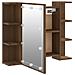 Mobile A Specchio Con Led Rovere Marrone 70x16,5x60 Cm - Foto miniatura 2
