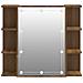 Mobile A Specchio Con Led Rovere Marrone 70x16,5x60 Cm - Foto miniatura 8