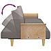 Divano Letto Con Braccioli Tortora In Tessuto - Foto miniatura 7