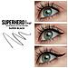 Superhero Liner - Penna Eyeliner Liquido Nero - Formula Waterproof 24 Ore Wonat Budge O Smudge - Con Peptidi, Collagene, Biotina, Cheratina E Argilla Caolino - 0018 Fl Oz - Foto miniatura 4