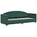 Divano Letto Estraibile Cassetti Verde Scuro 80x200cm Velluto - Foto miniatura 3