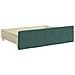 Divano Letto Estraibile Cassetti Verde Scuro 80x200cm Velluto - Foto miniatura 6