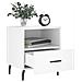 Comodini 2 Pz Bianchi 40x35x47,5 Cm In Legno Multistrato - Foto miniatura 3
