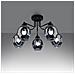 Sollux Lighting Lampadario Fillan 5 Nero Sl.1145 - Moderno Lampadari Nero 36x59x59 Cm - Foto miniatura 3