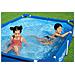 Piscina Bassa Rettangolare Per Bambini 221x150xh43 Cm Steel Pro Frame 56401 - Foto miniatura 2