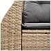 Divano Da Giardino Con Cuscini A 2 Posti Beige In Polyrattan - Foto miniatura 6
