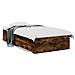 Giroletto Con Cassetti Rovere Fumo 90x190 Cm Legno Multistrato - Foto miniatura 1