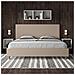 Letto Contenitore Imbottito 180x190 Similpelle Tortora Focus - Foto miniatura 3